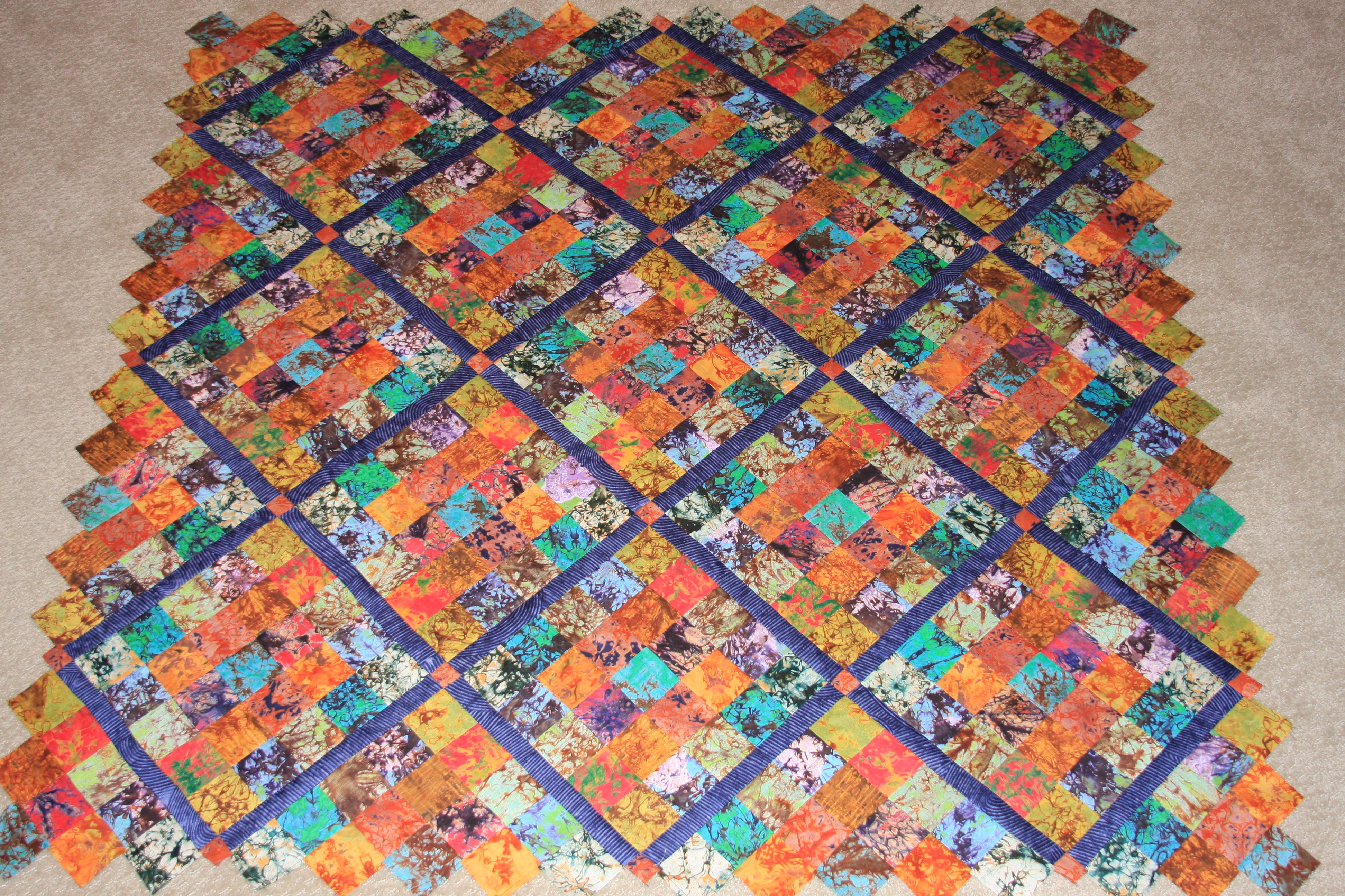 African fabric quilt