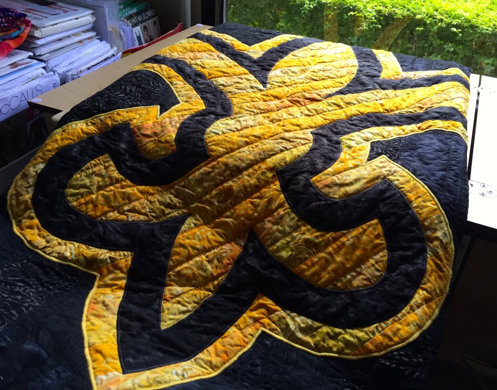 New Orleans Saints Quilt Detail 3